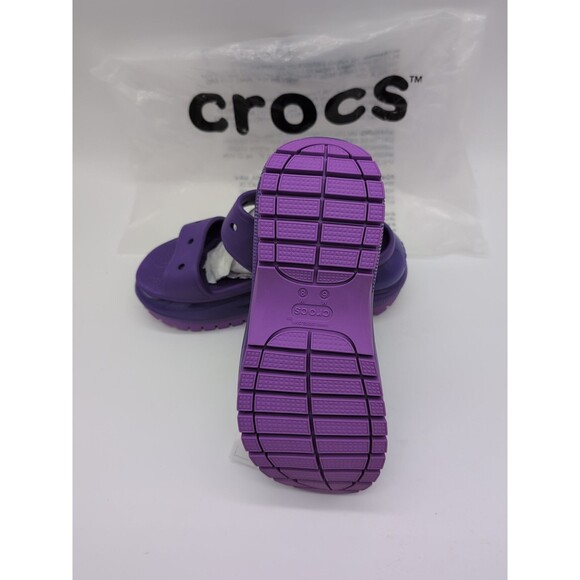 Crocs Classic Mega Crush Sandal Clog Neon Purple 207989-518 Siz M6/W8 NWT - Picture 13 of 14